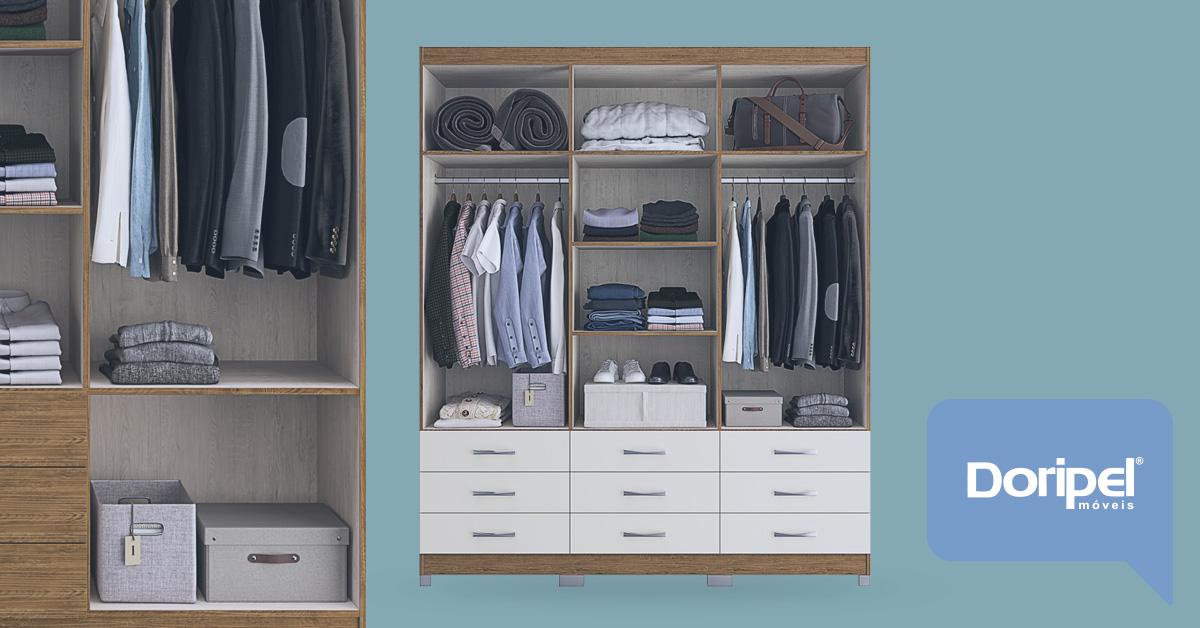 Como organizar o guarda-roupas? 